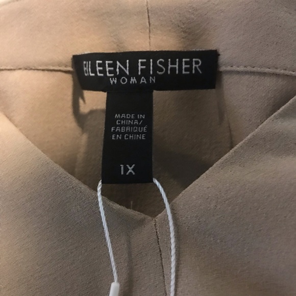 Eileen Fisher Tan Blouse - Picture 12 of 16